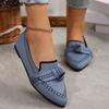 This Single Shoe Is So Beautiful, Fashionable and Versatile, Soft and Comfortable Cloth, One Pedal Flat Bottom Pointed Single Shoe Rubber.