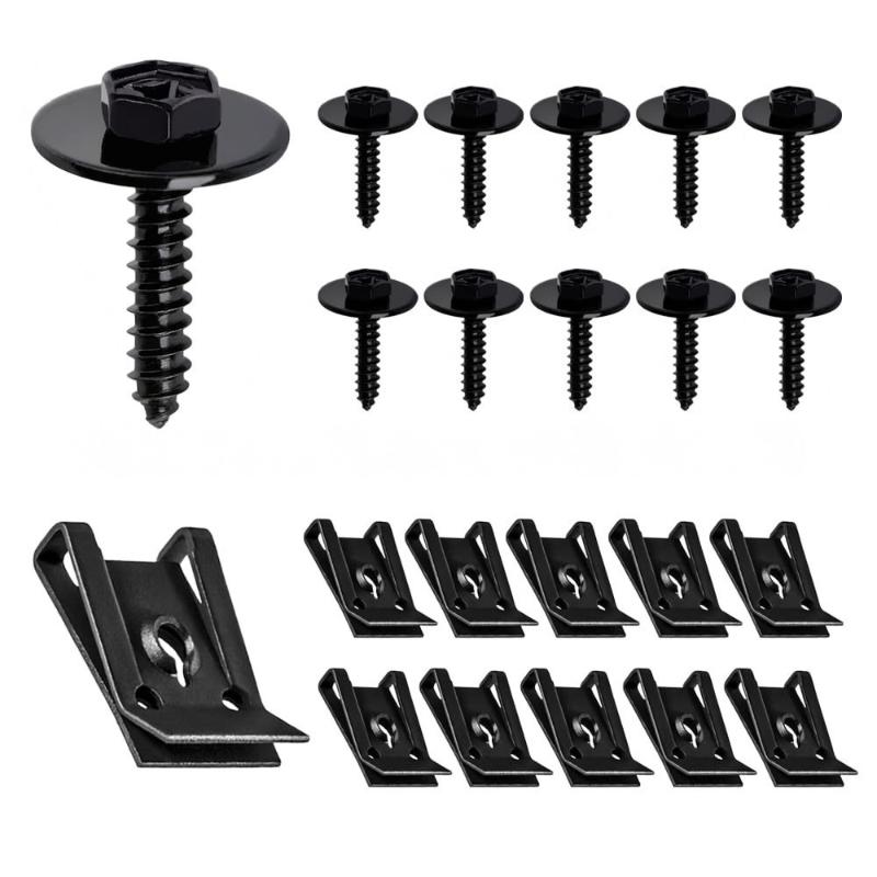 Metal Fenders Liner Engine Splash Shield Hex Head Screw Nut Kit Universal Automotive Replacement Tool For Basic Car Tools Kit