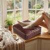 PU Leather Tatami Sitting Mat Square Storage Leg Bench Floor Cushion Decorative Ottoman  Under Desk