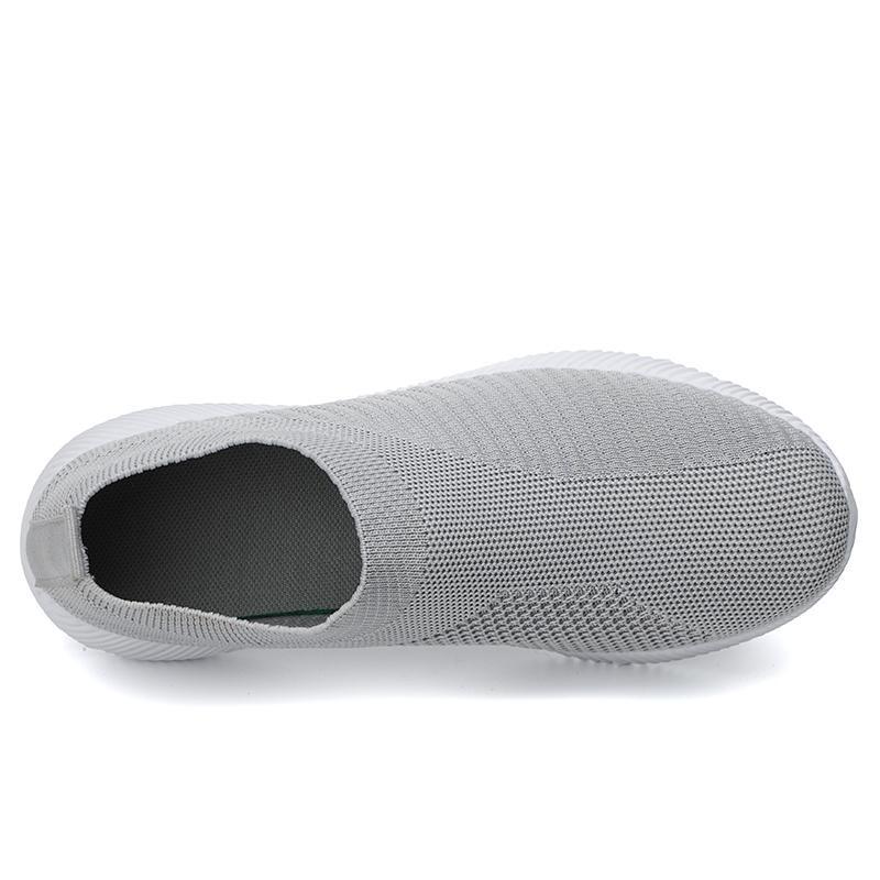 Women Sneakers Vulcanized Shoes Sock Sneakers Women Summer Slip On Flat Shoes Women Plus Size Loafers Walking Flat