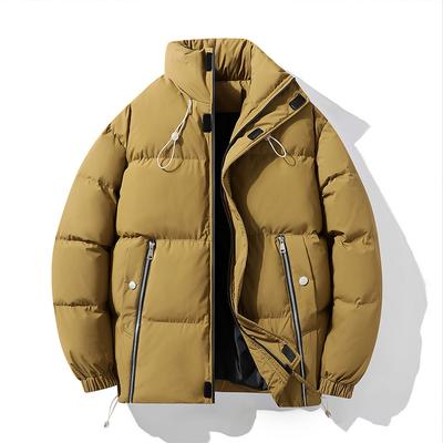 Europe and the United States 8XL Men's Plus-size Men's Thick Cotton-padded Jacket Autumn and Winter with Velvet Stand Collar Cotton-padded Jacket