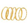 18K Gold-Plated Stainless Steel Bracelet with Zirconia Insets – Geometric Luxury Design