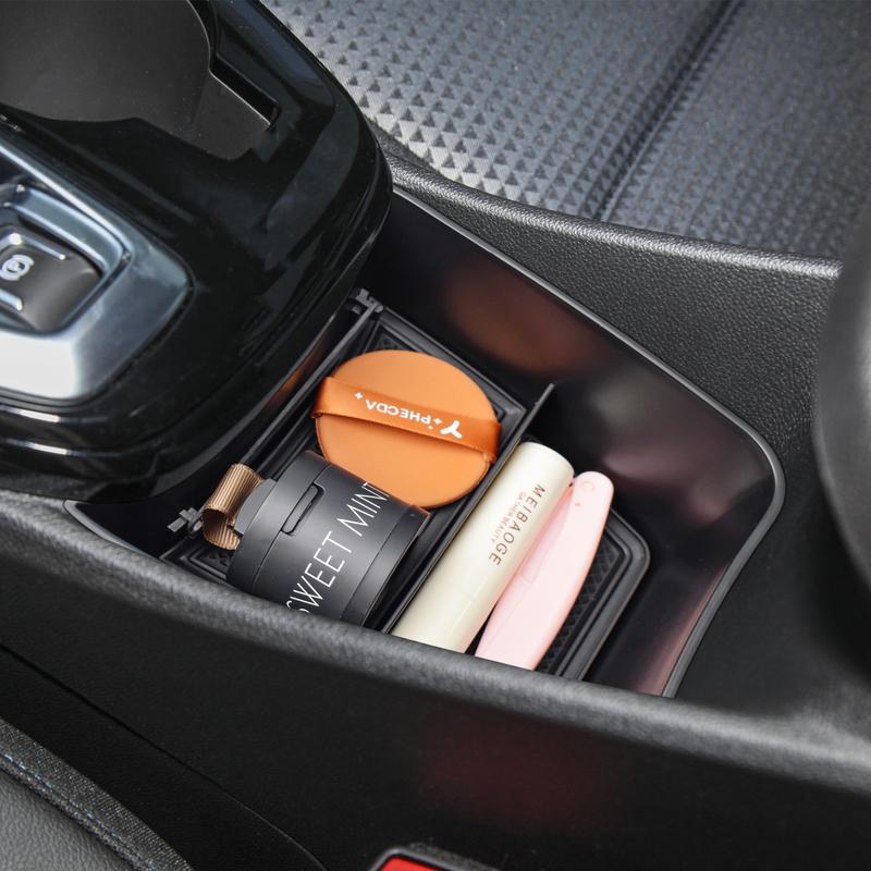 For 2024 2025 Chevy Trax Center Console Tray Organizer ABS Accessories Armrest Storage Car Box Secondary Interior Storage Box