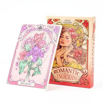 37Pcs Cards Romatic Lenormand Tarot English Version Oracles Deck for Girl Board Games
