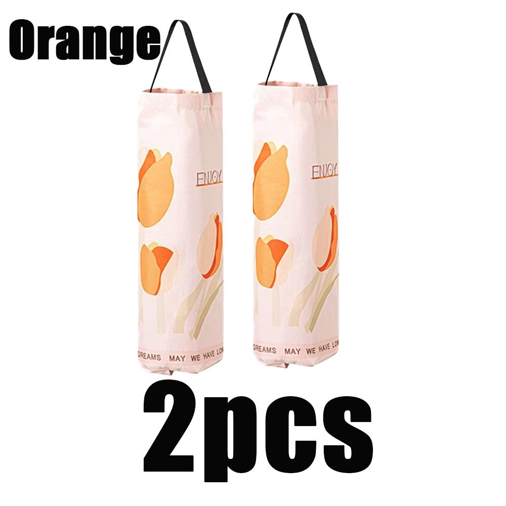 1/2pcs Multipurpose Garbage Bag Storage Dispenser Garbage Bag Organizer Cartoon Pattern Grocery Bag Holder Bottom Opening Tools