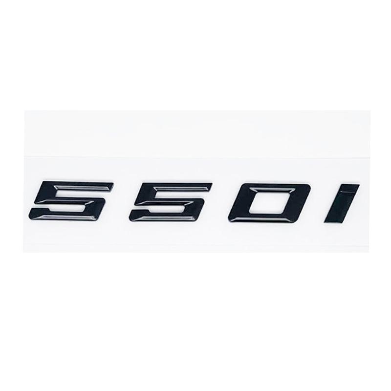 AAAOK1 Old Style Glossy Black Letter Emblem for BMW 5 Series E60 E61 F10 F11 G30 - 520i 523i 525i 528i 530i 535i 540i Trunk Logo Sticke