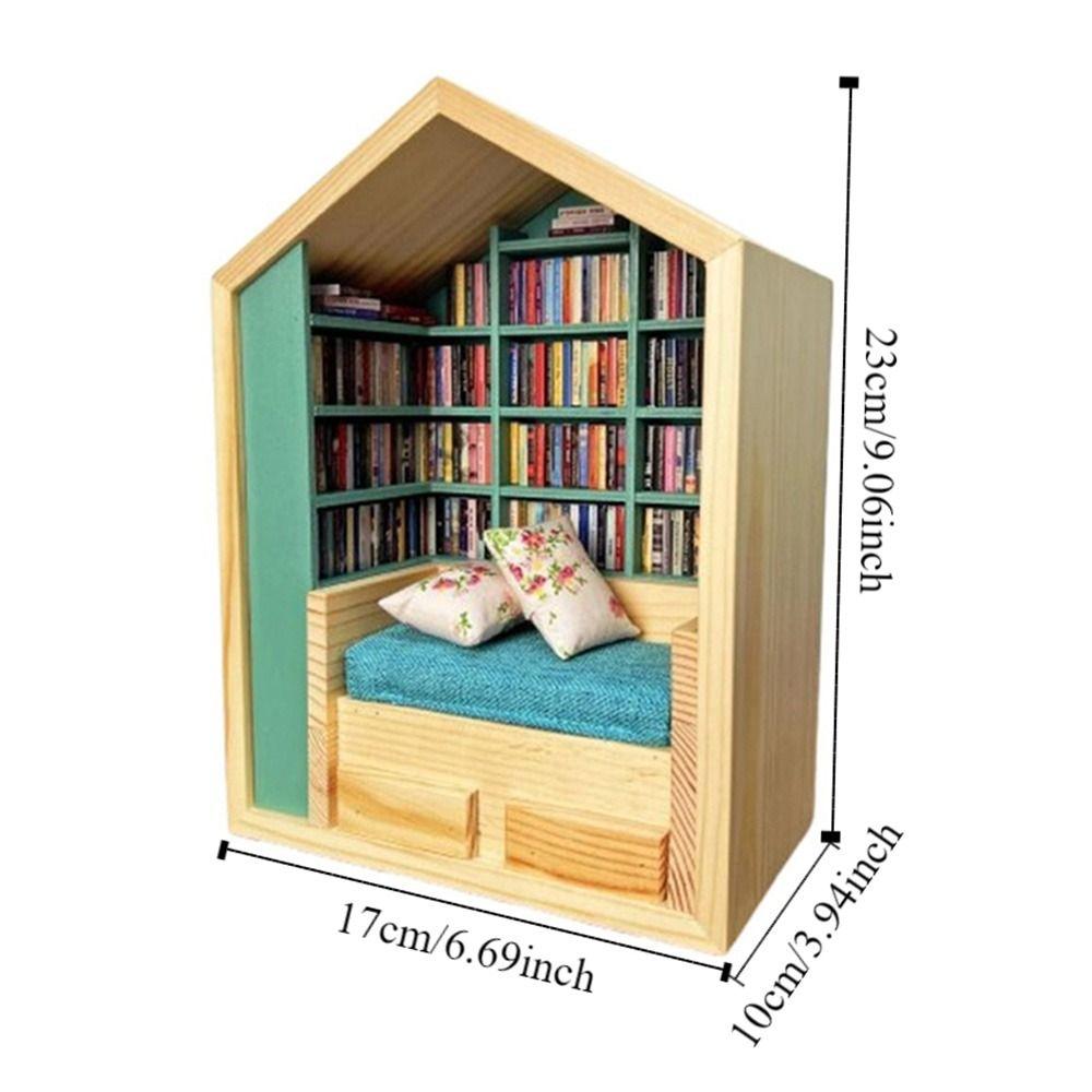 Creative Anti-Anxiety Bookshelf Reduce Pressure Mini Bookshelf Fidget Toys  for Book Lovers