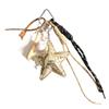 Versatile fashion PU big star baseball woven rope style bag pendant lanyard creative mobile phone pendant