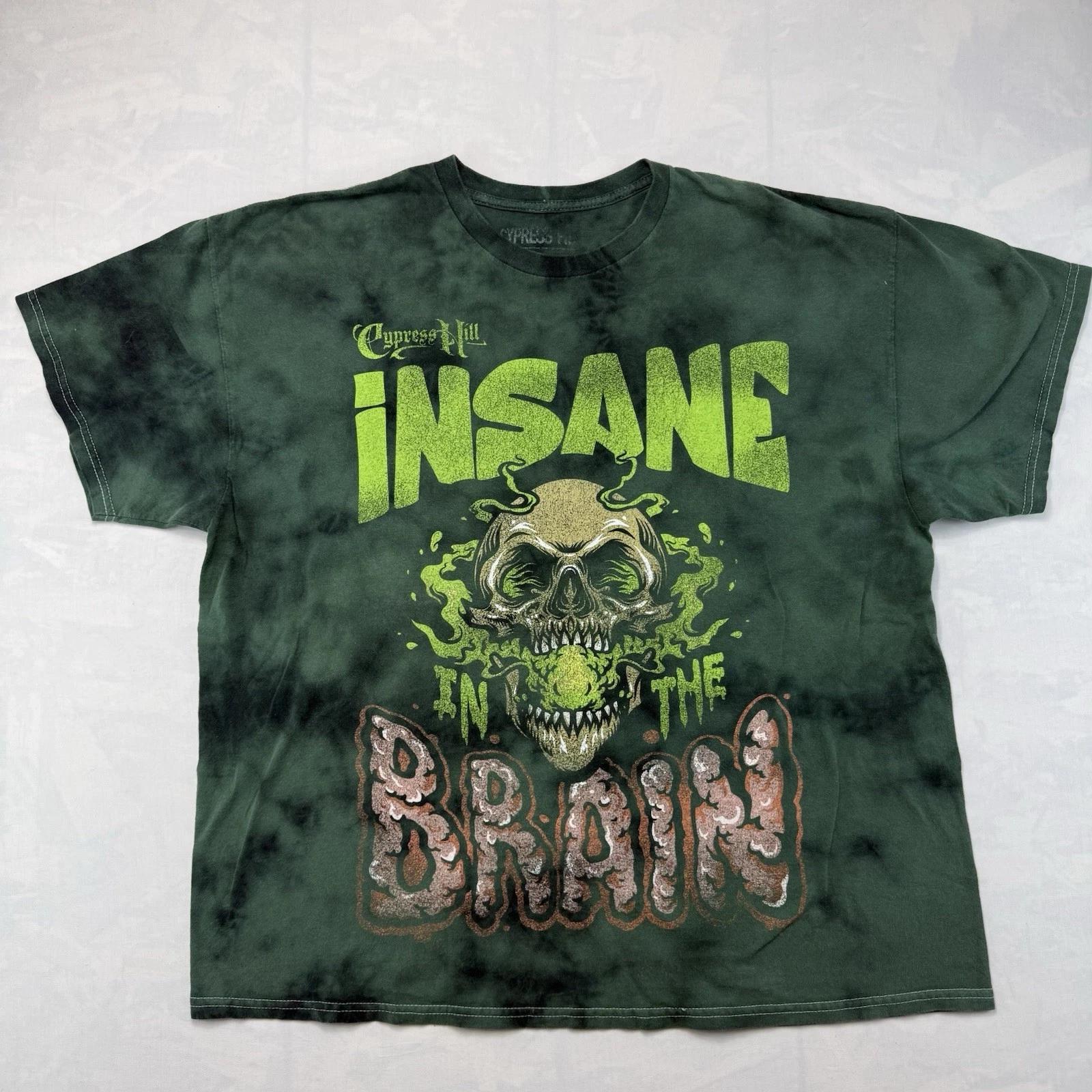 Cypress Hill Insane In The Brain T Shirt Tie Dye Skull Graphic Mens M M
