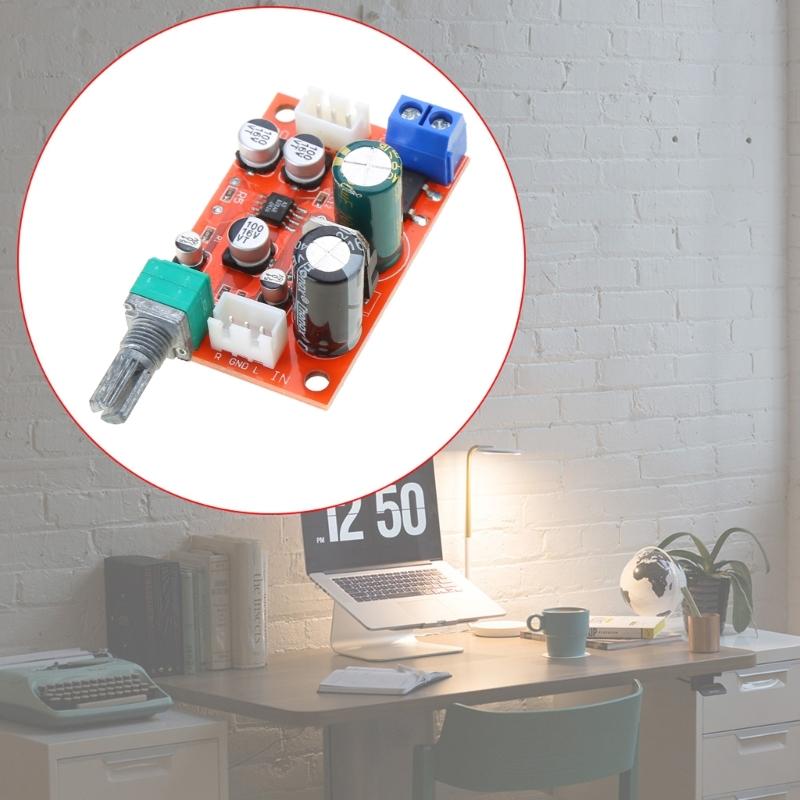 AD828 Stereo Vorverstärker Leistungsverstärker Platine Vorverstärker Modul Stromversorgung DC 8-24V AC 5-16V Mikrofon Vorverstärker