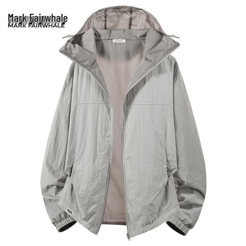 Mark Hua Fei Men s UPF50+ Quick-Dry Hooded Sun Protection Jacket S