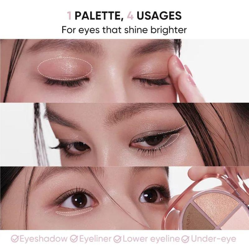 Judydoll - Glazed 4-Shade Eyeshadow Palette - 3 Colors