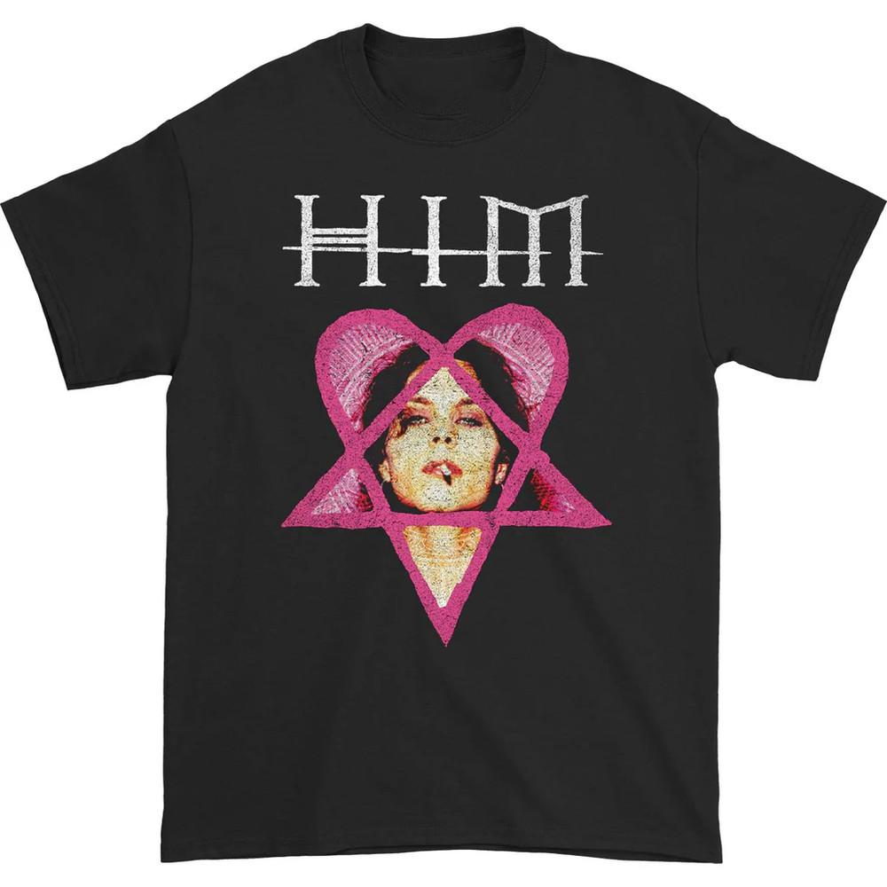Rzadka koszulka HIM Razorblade Romance z krótkim rękawem FL0734