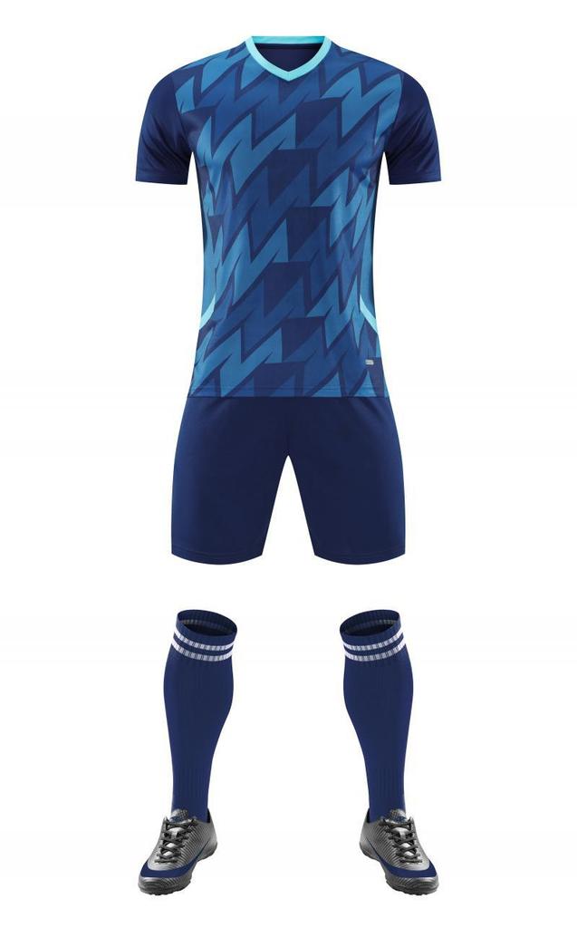 Short Sleeve Football Uniform Set Competition Training Team Uniform Adult Football Jersey Men'S And Women'S Suit Quick Dry Breathable 8022