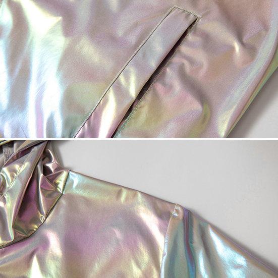 Spring Autumn Bright Colorful Sunscreen Jacket Men Hooded Long Sleeve Pockets Jacket Zipper Placket Men Coat Streetwear