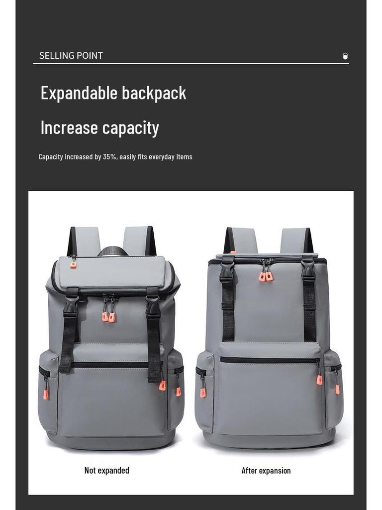 Herren Rucksack mit großem Fassungsvermögen für Business und Reise, für Studenten