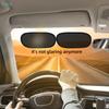 2 Stück Sommer Auto Mini Kleine Schattierungs- und Antistatikfolie Auto Seitenfenster Sonnenschutz und Wärmeisolierung Sonnenschutzabdeckung