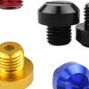 2Pcs Anti-Rust Motorcycle CNC Aluminum M10 X 1.25 Rear View Mirror Hole Plugs Screws Rearview Mirror Holder
