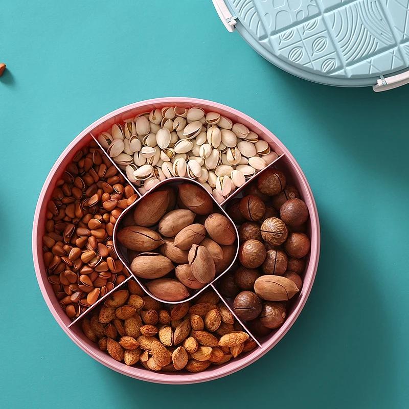 Modern Plastic Dried Fruit Storage Basket LX101104 - Creative Snack Organizer, Home Living Room & Coffee Table Fruit Box