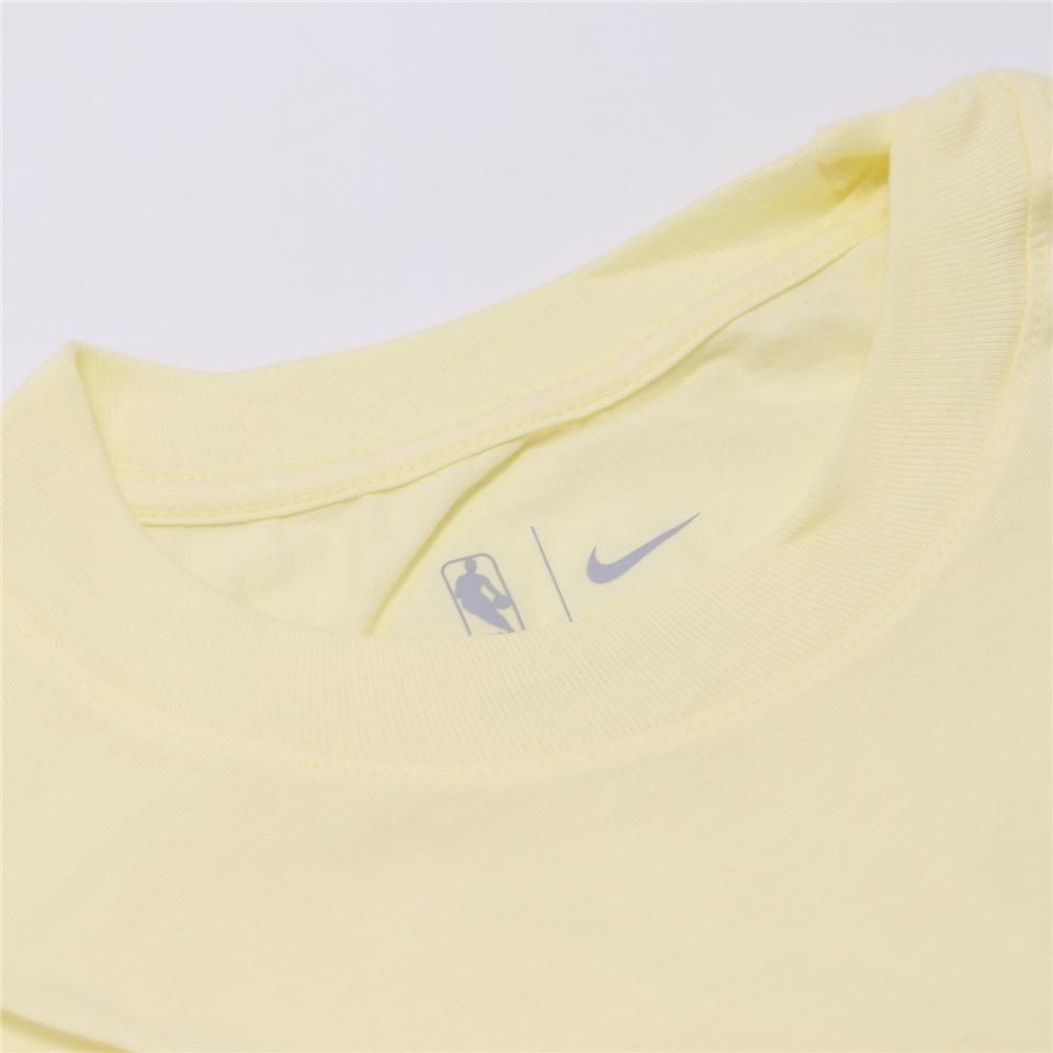 Nike X NBA Collaboration Letter Print Crew Neck Short Sleeve Basketball Shirt Men Tops Plaster FN8620-744