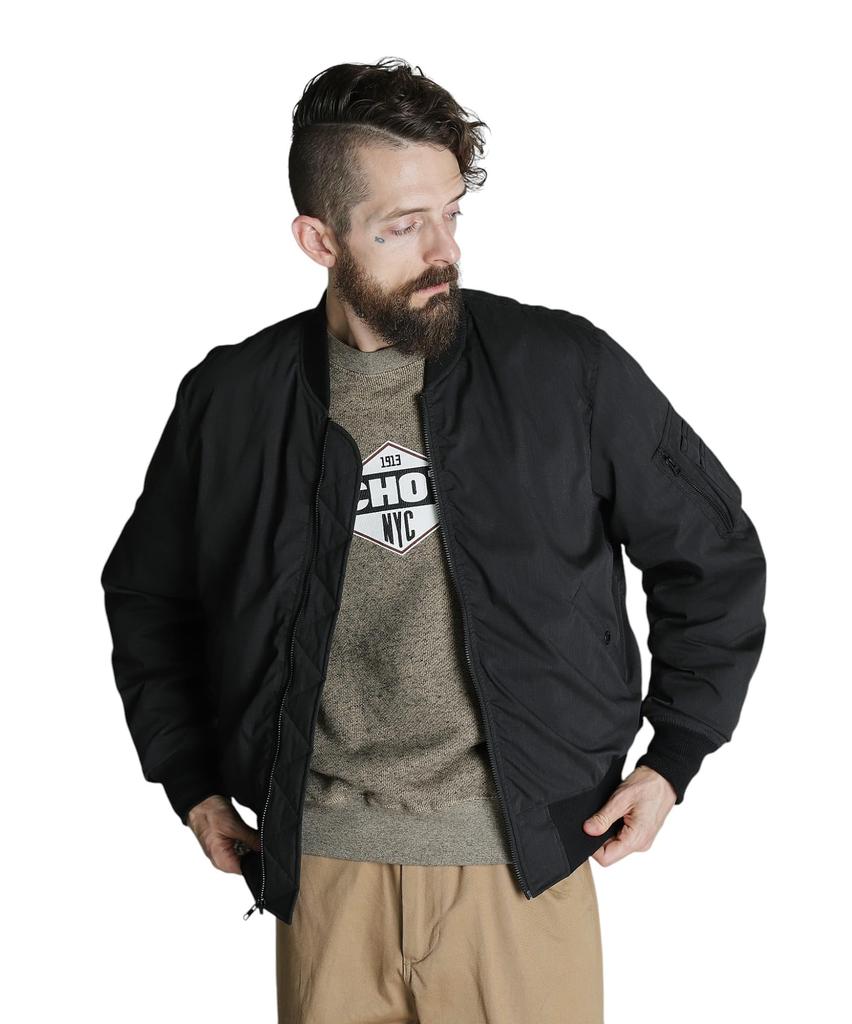 Schott X NANGA HINOK MA-1 Men's Small 010 Black 782-4253005