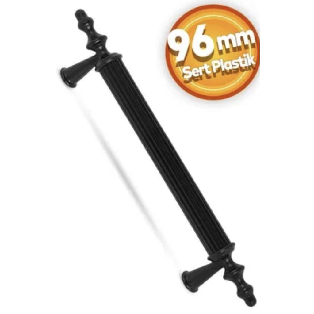 Kumru 96 Mm Matte Black Drawer Cabinet Furniture Handle Hard Plastic Polymer