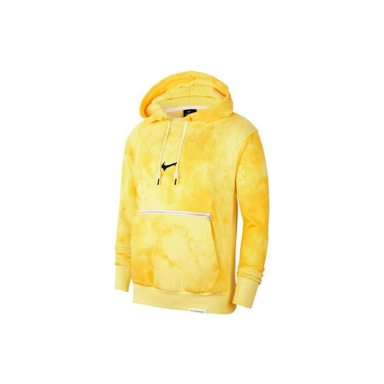 Nike Hardwood Men's Basketball Pullover Hoodie Speed Yellow Black CU3618-735