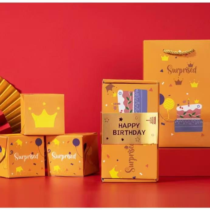 Douyin-Inspired Surprise Pop-up Red Envelope Box - Birthday & Valentine's Day Gift with Festive Hot Stamping