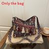 Traditional Chinese Style Tote Bag With Embroidery And Tassels For Daily Use