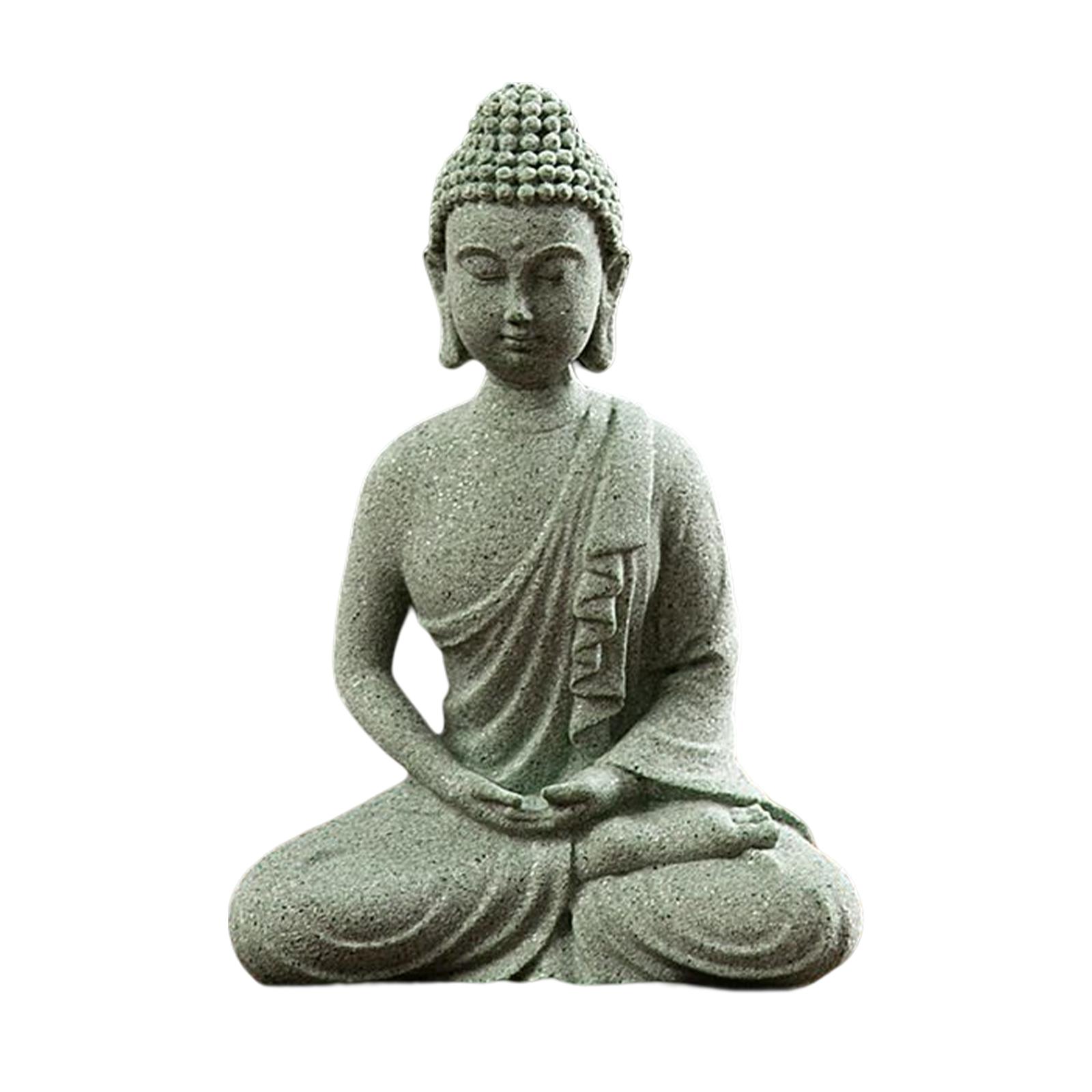 Buddha Statue Figurine, Decor Ornament Yoga Figurines for Meditating Indoor Yoga