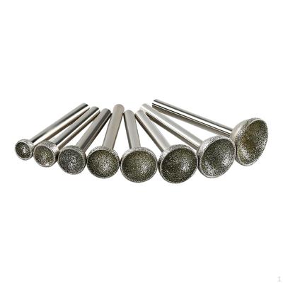 8 Sztuk Zestaw Frezów Szlifierskich 10-25mm Obrotowe Trzpień 0,24" do Narzędzi Polerowanie Szkła