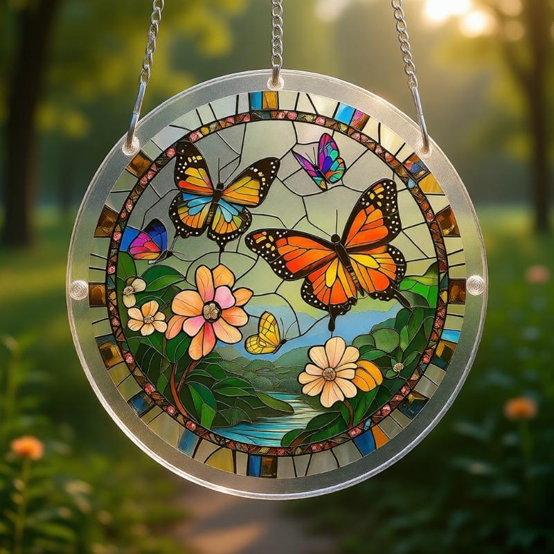 Verriegelbare Acryl-Puzzles Sonnenfänger Bunte Hängende Lichtfänger Ornamente Für Heimfensterdekoration