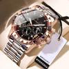 Luxury High Quality Watch for Man Waterproof Luminous Chronograph Date Watch Stainless Steel Quartz Watches