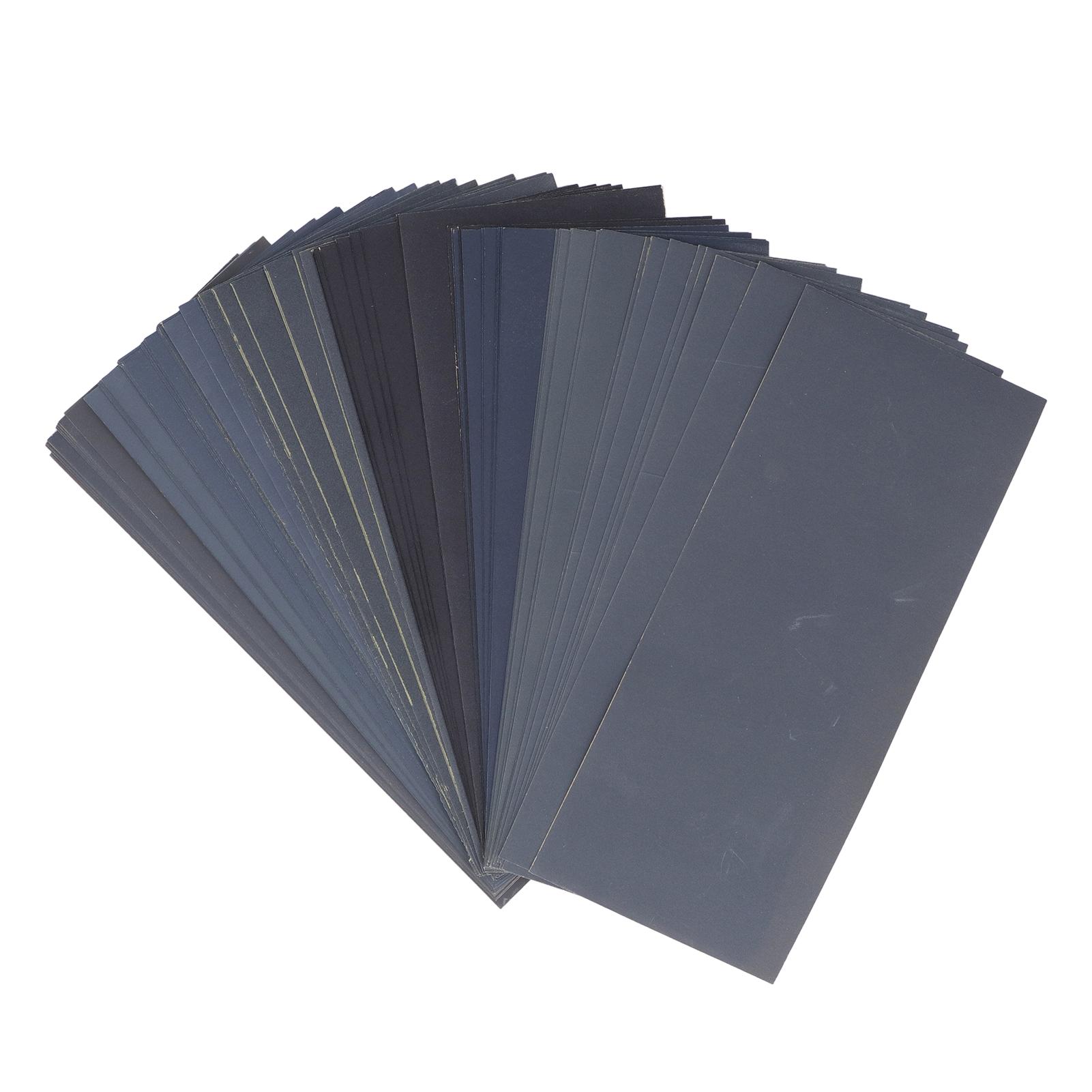 

90 шт. наждачной бумаги для влажной и сухой обработки из карбида кремния с зернистостью от 400 до 3000, набор наждачной бумаги для полировки и шлифования