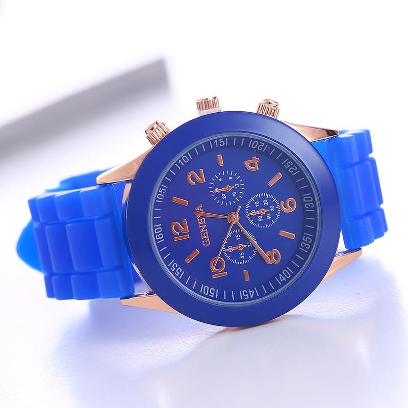 Silicone Watch Fashionable and Beautiful Color Jelly Student Sports Women's Watch