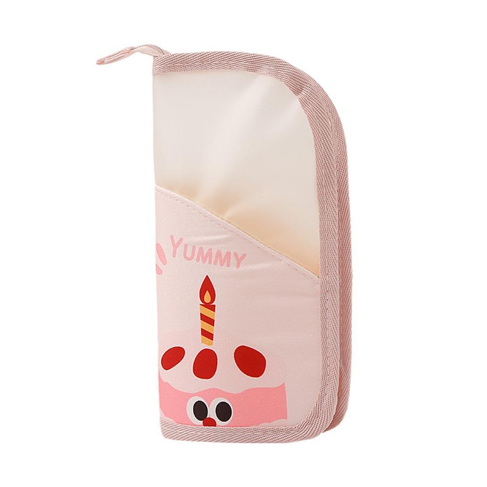 Professional Polyester Folding Makeup Bag Folding Design Portable Stand Cosmetic Bag Waterproof Make Up Organizer Travel Use