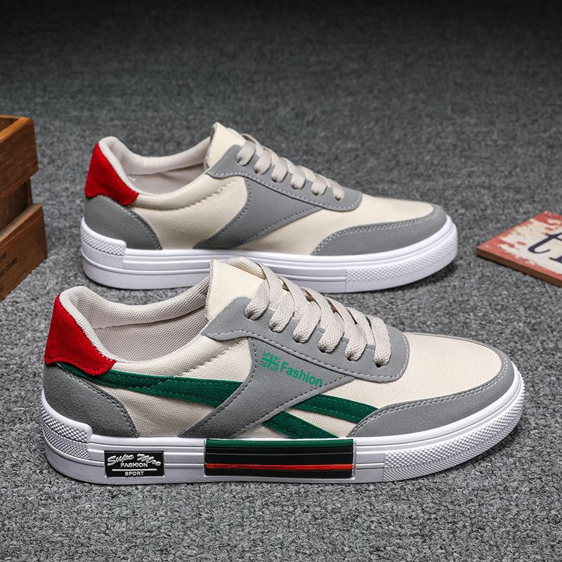 Hot Sale Men's Cloth Shoes Korean Version Fashion Breathable Sports Casual Student Canvas Shoes Ins Board Shoe Men's Shoes