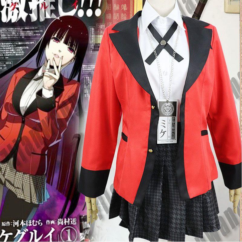 Exquisite Kakegurui Jabami Yumeko Costume Outfit With Perfect Stitches For Halloween