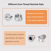 O2 Oxygen Sensor Bung And Plug 304 Stainless Steel M18-1.5,Oxygen Sensor Bung Stepped Style With Plug, Suppied By Hohnnyreet (2, Silver, M18 X 1.5)