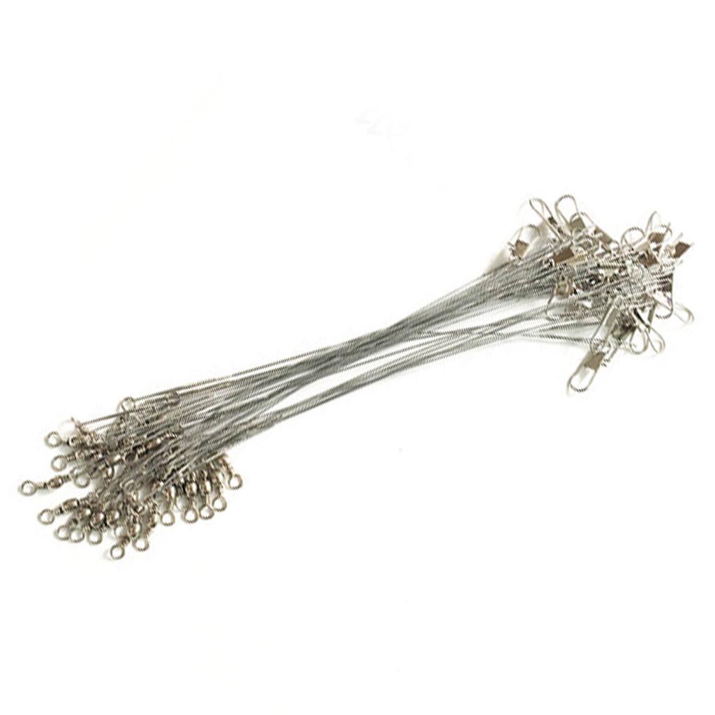 60PCS Fishing ers 15cm 20cm 25cm Steel Anti Bite Fish Wire ers Fishing Equipment Tackle Kit