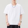260g Heavy Short-sleeved T-shirt for Men's Summer New Loose Round Neck Five-point Sleeve T-shirt Pure T-shirt