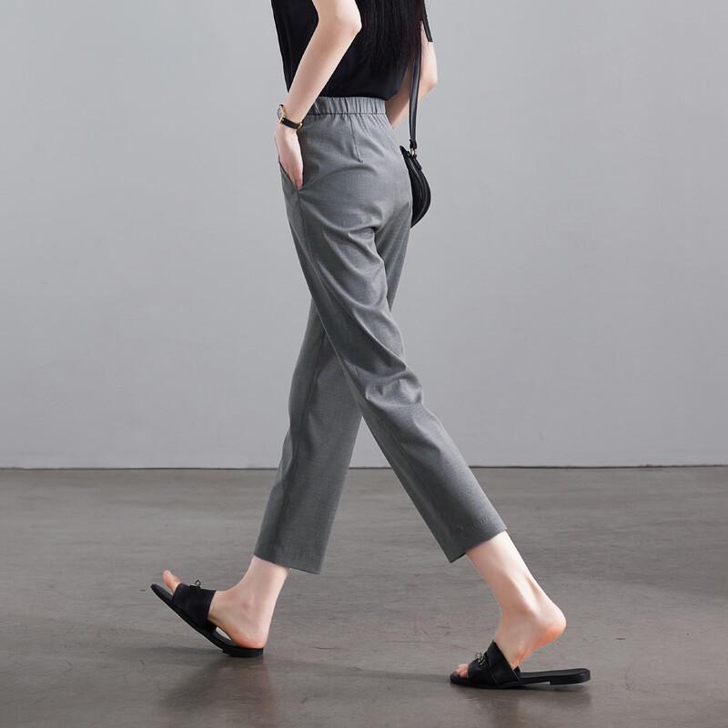 SOFSIL Women's Summer High-Waist Slim-Fit Trousers