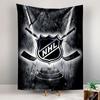 NHL Hockey League Emblem Tapestry Wall Hanging, Ice Hockey Shield Art, Sports Wall Decor for Bedroom Living Room Man Cave