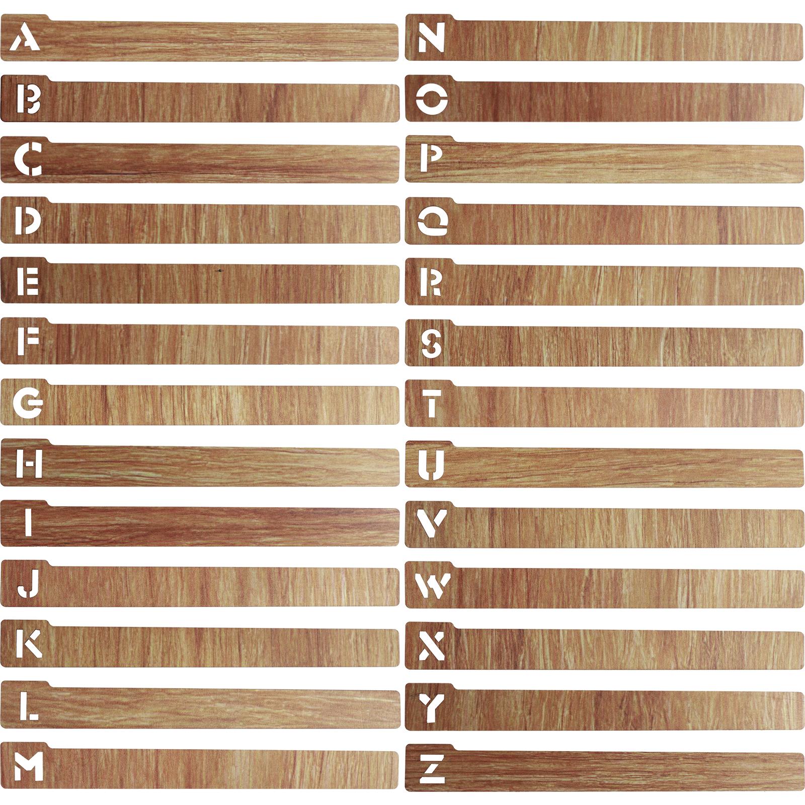 

26 шт. разделителей для виниловых пластинок, деревянные разделители для пластинок, алфавитный алфавит AZ, разделители для хранения виниловых пластинок, горизонтальные и вертикальные