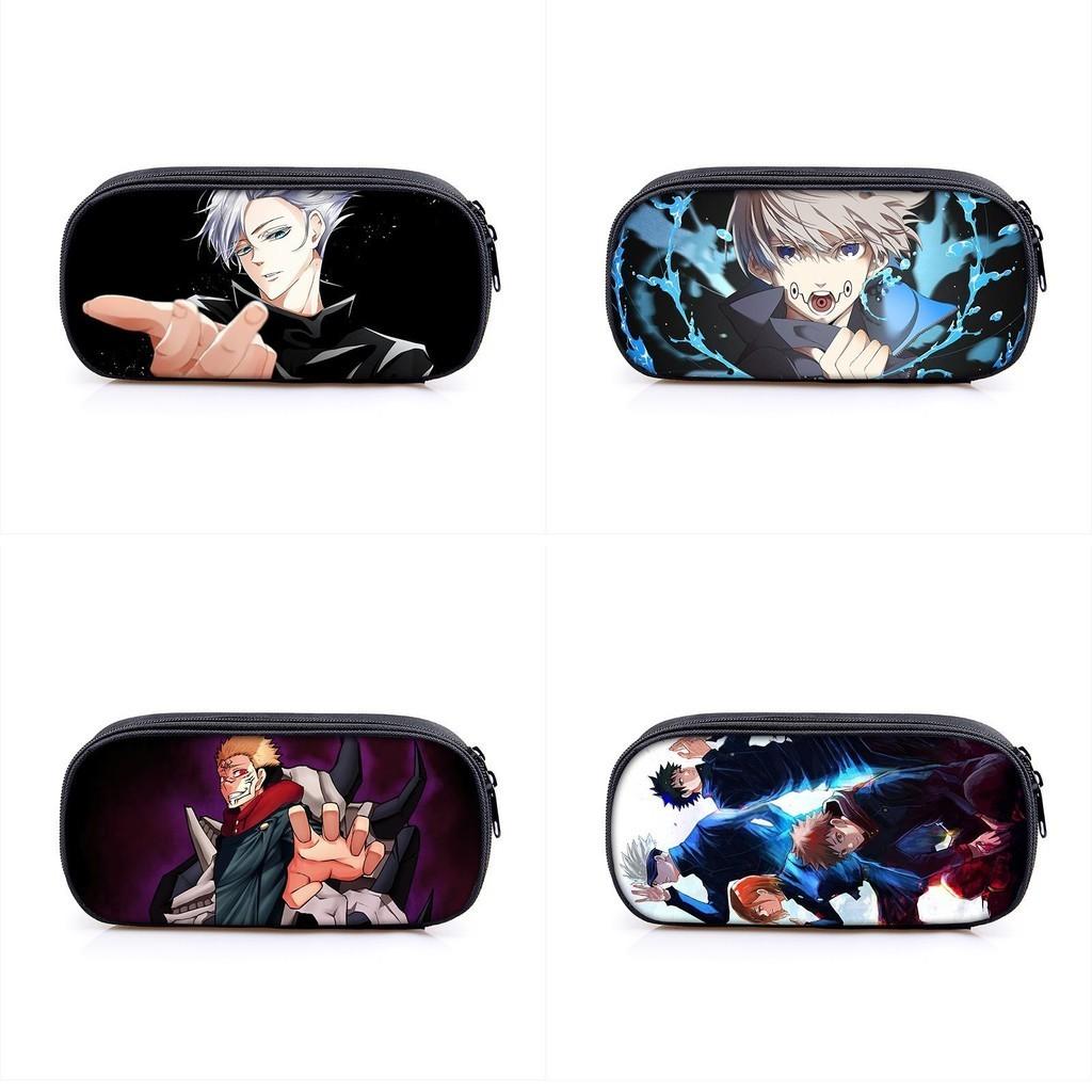 Jujutsu Kaisen Pencil Box With Large Capacity For Students And Makeup Essentials