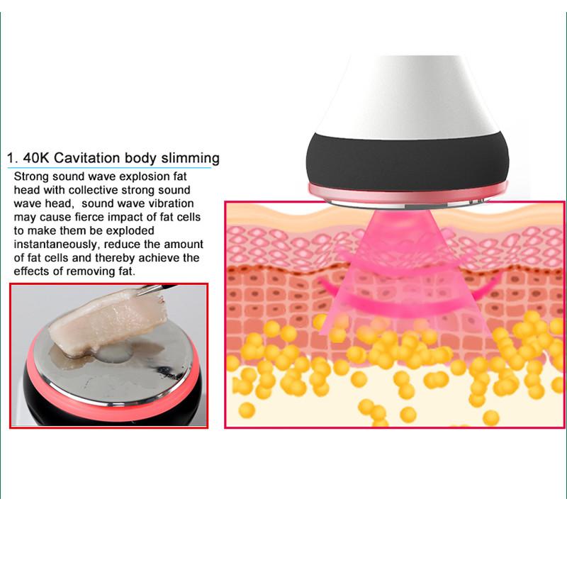3-IN-1 Multipolar RF Vacuum Cavitation Laser Machine Ultrasonic Slimming Skin Lifting Machine Body Shaping Massage Equipment