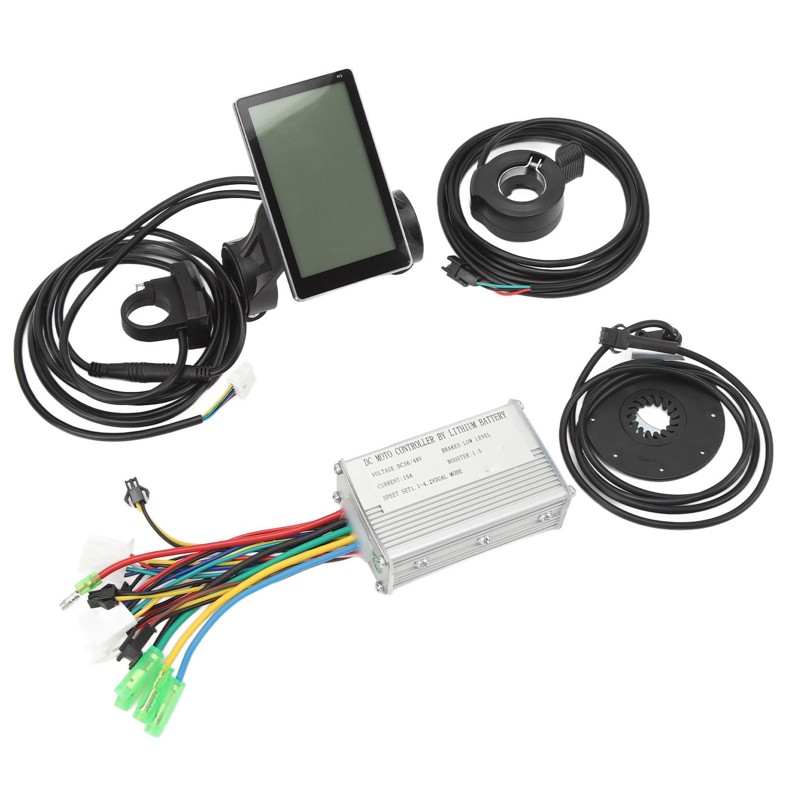 

Комплект для переоборудования литиевой батареи для электровелосипеда, контроллер 15 А с разъемом SM, двойной световой кабель