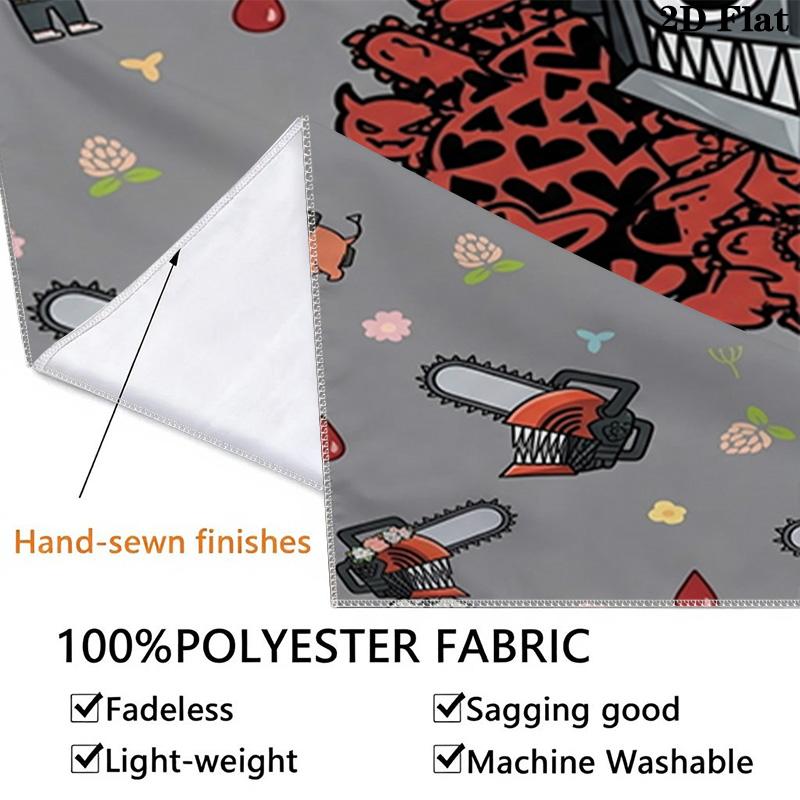 Chainsaw Man Wall Tapestry Aesthetic Wall Hanging Printed Fabric Blanket Decorative Tapestries For Bedroom Living Room Home Decor
