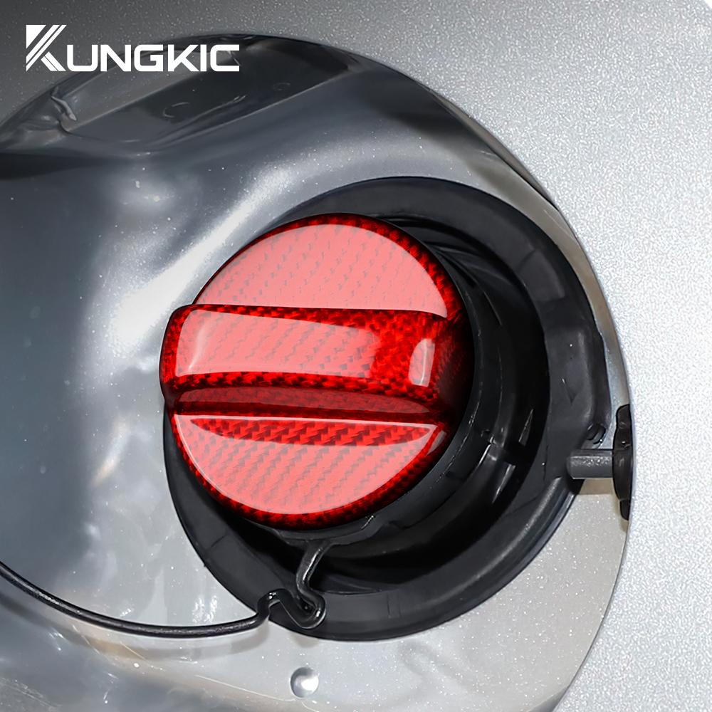 Real Hard Carbon Fiber For Suzuki Swift Alto Ignis S-Cross Alivio Kizashi Car Fuel Tank Cap Sticker Universal Trim Accessories