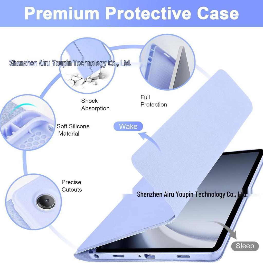 Suitable for Samsung A9 Plus Tablet: 11+ Bluetooth Keyboard with Backlit RGB and Leather Protective Case S789 10FE.